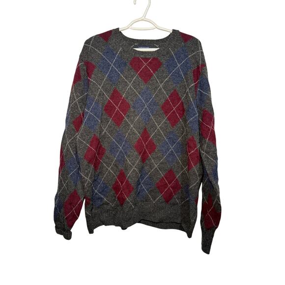 Lands' End Other - Lands end argyle wool sweater mens XL preppy academia career office business